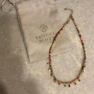 Kendra Scott Reece Choker Necklace Gold Neon Mix